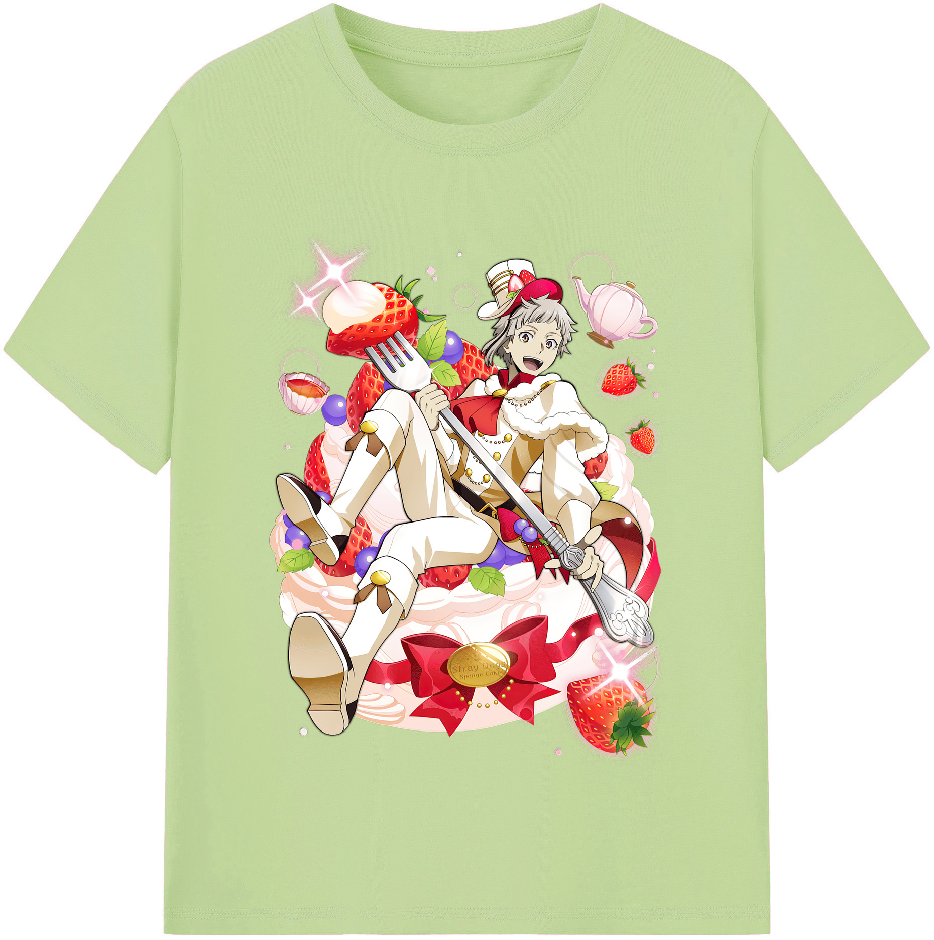 （画像用） 文豪ストレイドッグス Bungo Stray Dogs 綿100％半袖Tシャツ（フロントプリント）
